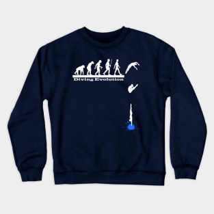 Springboard Diving Evolution Sport Diver Gift Crewneck Sweatshirt